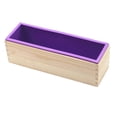 thumbnail image 1 of 32 Oz / 900 G Rectángulo De Silicona De Pan De Jabón Caja Herramienta De Fabricación De Bricolaje Púrpura, 1 of 9