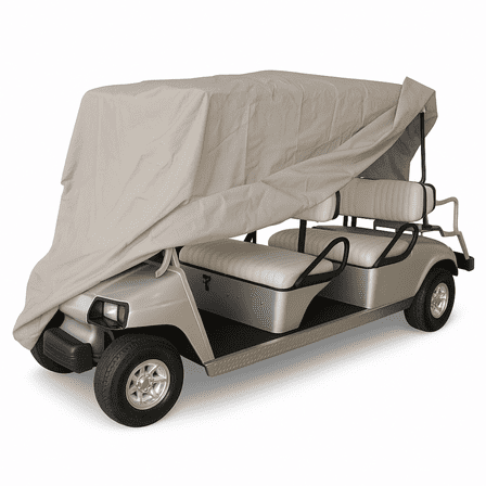 Covered Living 6 Passenger Golf Cart Storage Cover Taupe