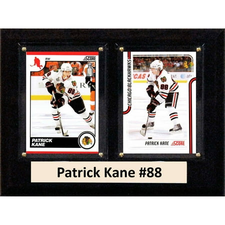 - C&I Collectables NHL 6x8 Patrick Kane Chicago Blackhawks 2-Card Plaque