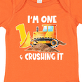 thumbnail image 4 of Inktastic I'm 1 and Crushing It Construction 1st Birthday Boys or Girls Baby Bodysuit, 4 of 5