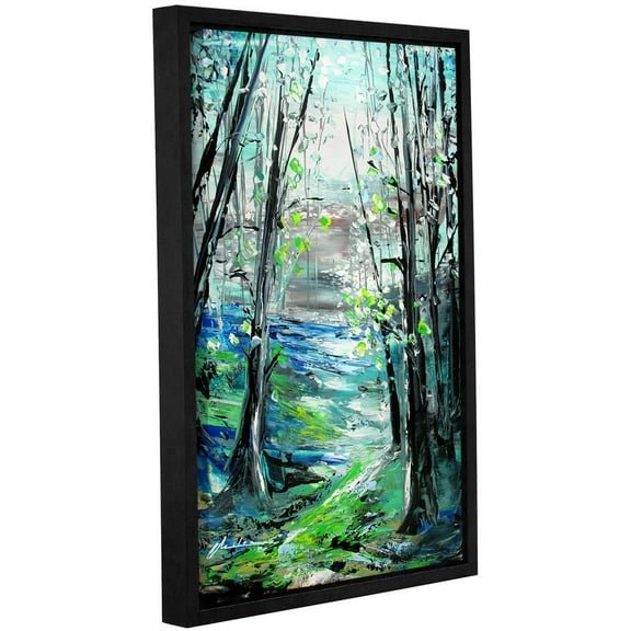 ArtWall Milen Tod "Through The Woods" Gallery-wrapped Floater-framed Canvas