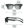 thumbnail image 2 of FRIJPACK Smart Glasses/Audio Sunglasses With Voice And Ear For Music And Calls, Sunglasses Auto Glasses Music Glasses, 2 of 6