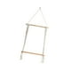 thumbnail image 2 of Soporte de planta de estantes de madera de la pared de la pared de Macrame, estante de almacenamiento montada en la pared de decoración beige para plantador de dormitorio Estilo A, 2 of 8