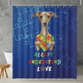 thumbnail image 2 of Autism Awareness Italian Greyhound Accept Understand Love Shower Curtain Greyhound Dog Lover Waterproof Bathroom Bathtub Curtain - 12003, 2 of 5