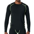 thumbnail image 2 of Styesk Chemises pour Hommes Manches Longues Col Rond Haute Résilience, 2 of 3
