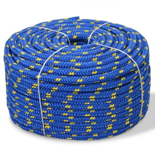 Hyper Tough Item# BWSBP850W-P-HT, Polypropylene Solid Braid Rope, Blue and  White, 3/8 x 50', 1 Each