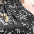 thumbnail image 3 of Dark Pioneer Flower Pattern Blanket,Comfortable Soft Flannel Throw Blanket,All Season,Warm Lightweight Blankets for Sofa Bed Couch Living Room Chair,60"x80", 3 of 4