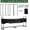 Two sections, variant on Historyli 12 FTOutdoor Firewood Rack,Heavy Duty Firewood Holder with Waterproof Cover for 1/2 Cord Firewoods Racks,Log Storage Rack for Indoor Outdoor Fireplace,Three Sections