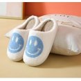 thumbnail image 1 of Smiling Face Plush Cotton Slippers Female Home Cute Thick-soled Cartoon Non-slip, 1 of 2