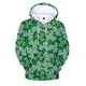 thumbnail image 5 of Sudadera con capucha de trébol de cuatro hojas con estampado 3D para hombre y mujer, sudadera extragrande con gráficos de trébol de la suerte, abrigo de manga larga, 5 of 6