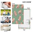 thumbnail image 6 of Yayeee 100% Cotton Hand Towels for Bathroom 16" x 28" Soft Absorbent Kitchen Towel, Green American Footballs, 6 of 7