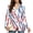 American Flag, variant on Cow-patterned Blazers, Outerwear Jacket Button Front Ladies Suit Jacket One Button One Button Closure Lady Blazer for Office Work, Size XX-Large