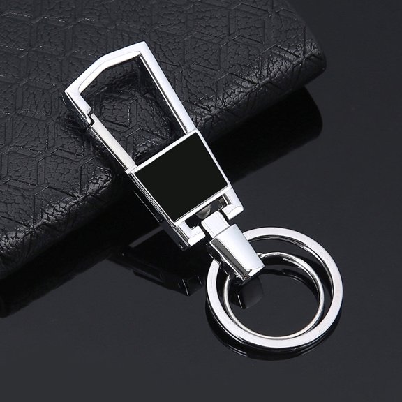 Raindrops  2 Pcs Car Metal Keychain Rings Women Durable Random Color