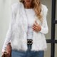 thumbnail image 4 of Chaqueta de abrigo cálida para mujer, de invierno, lisa, con cuello en V, 4 of 5