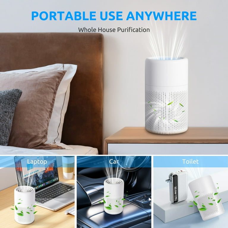 Onekawa Air Purifier, Quiet HEPA Air Filter, 3-Stage Filtration