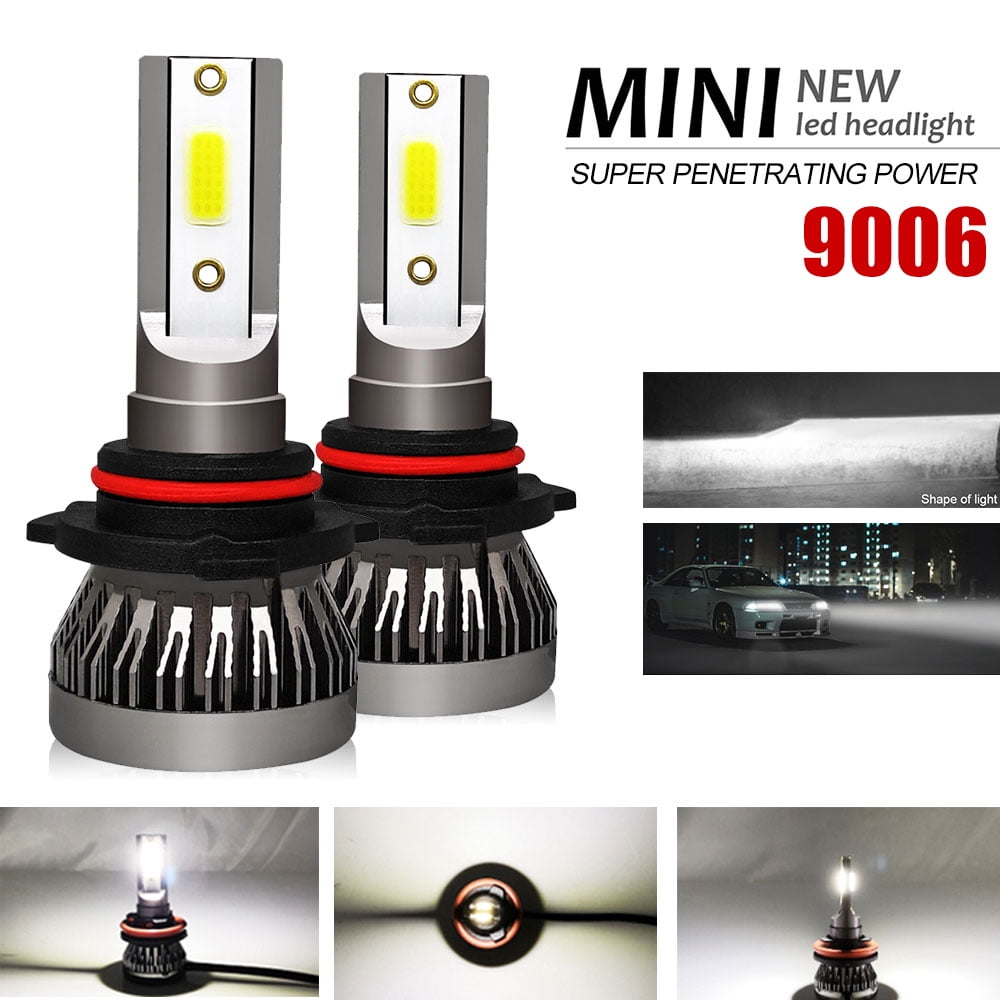 NEW 2x 9006 HB4 100W LED CREE 6000K White Headlight Bulbs Kit Fog Driving Light 