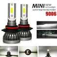 thumbnail image 1 of 9006 HB4 LED Headlight Bulbs Super White High Low Beam Kit 6000K, 1 of 8