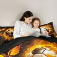thumbnail image 5 of Castle Fairy 2-Piece Twin Soccer Gamer Bedding Comforter Set, 5 of 8