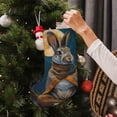 thumbnail image 5 of Goofa Moon Night Sky Cute Rabbit for Christmas Stockings, 18inch Xmas Hanging Stocking Decorations for Christmas Party Family Decor, 5 of 7
