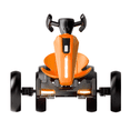 thumbnail image 2 of Xuanlur Electric Go Kart for Kids Ages 3-6, Crazy Cart w/4 Non-Slip EVA Wheels, Adjustable Seat, Metal Frame, 4.8 MPH Max Speed, 12V Outdoor Ride on Toy, Folder Go Kart, Bluetooth & Lights, Orange, 2 of 7