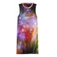 thumbnail image 3 of space stars the universe background astral Spring Summer Dresses for Women Fashion T-shirt Dress Casual Sleeveless Loose Sundress with Pockets, 3 of 5