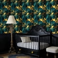thumbnail image 4 of Boho Peel and Stick Wallpaper Enchanting Forest Fireflies Butterflies Glowing Mushrooms Wall Mural 23.6in x 9.8ft Self Adhesive Removable Wall Paper Renter Friendly Wallpaper for Nursery Bedroom, 4 of 8