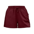 thumbnail image 4 of BYHONG Women's Summer Casual Shorts – Cute, Soft, Elastic Boxer Shorts for Comfortable Everyday Wear Red XL, 4 of 4