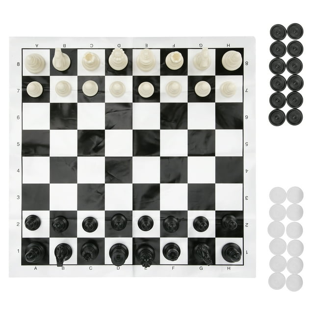 Juguete de ajedrez educativo, juego de damas de viaje 2 en 1, juego de mesa de ajedrez de rendimiento de primer nivel
