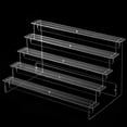 thumbnail image 1 of Chendee 2-5 Layers Acrylic Ladder Display Stand Perfume Doll Transparent Storage Rack,5 Layers 20Cm, 1 of 8