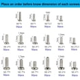 thumbnail image 2 of Paquete de 800 tornillos pequeños de cabeza plana Phillips 16 tipos M1 M1.2 M1.4 M1.6 M1.7 niquelados - Micro tornillos de reparación electrónica, tornillos pequeños, mini tornillos de máquina, 2 of 5