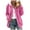 Pink, variant on AOOCHASLIY Women's Blouse Fashion Women Zipper V-Neck Pullover Tops Long Sleeve Hooded Blouse Sweatshirt