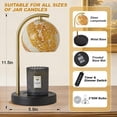 thumbnail image 2 of NATYSWAN Candle Warmer Lamp Gifts for Women - Dimmable Scented Wax Melt Warmer with Timer - Housewarming Gift for Home Bedroom Decor, Xmas Birthday Gifts for Mom, 2 Bulbs, White+Gold, 2 of 7