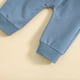 thumbnail image 4 of Gibobby Conjunto de Sudadera y Leggings de Lana Conjunto y trajes de 2 uds para niños pequeños, camisetas y pantalones con estampado de manga larga para bebés(Azul,18-24 Months), 4 of 5