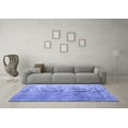 thumbnail image 3 of Ahgly Company Machine Washable Indoor Square Persian Blue Traditional Area Rugs, 5' Square, 3 of 4