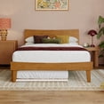 thumbnail image 3 of Phoenix Full Wood Platform Bed with Twin Trundle in Light Toffee, 3 of 14