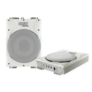 Pyle 10" 1000 Watts Low-Profile Super Slim Active Amplified Marine/Waterproof Subwoofer System