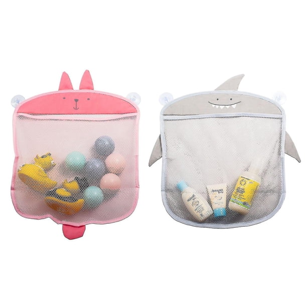 Paquete de 2 juguetes de baño Stora Izer para niños, bolsa de malla colgante Er para bañera y #yogu