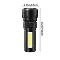 thumbnail image 3 of Kokovifyves Flashlight Clearance Multi Functional Strong Light Flashlight Outdoor High Brightness Telescopic Focusing Large Capacity Battery Three Types of Light Waterproof Flashlight, 3 of 9