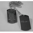 thumbnail image 2 of MOTIVATIONAL DOG TAGS MILITARY STYLE CUSTOM NECKLACE SOLID STAINLESS STEEL, 2 of 2