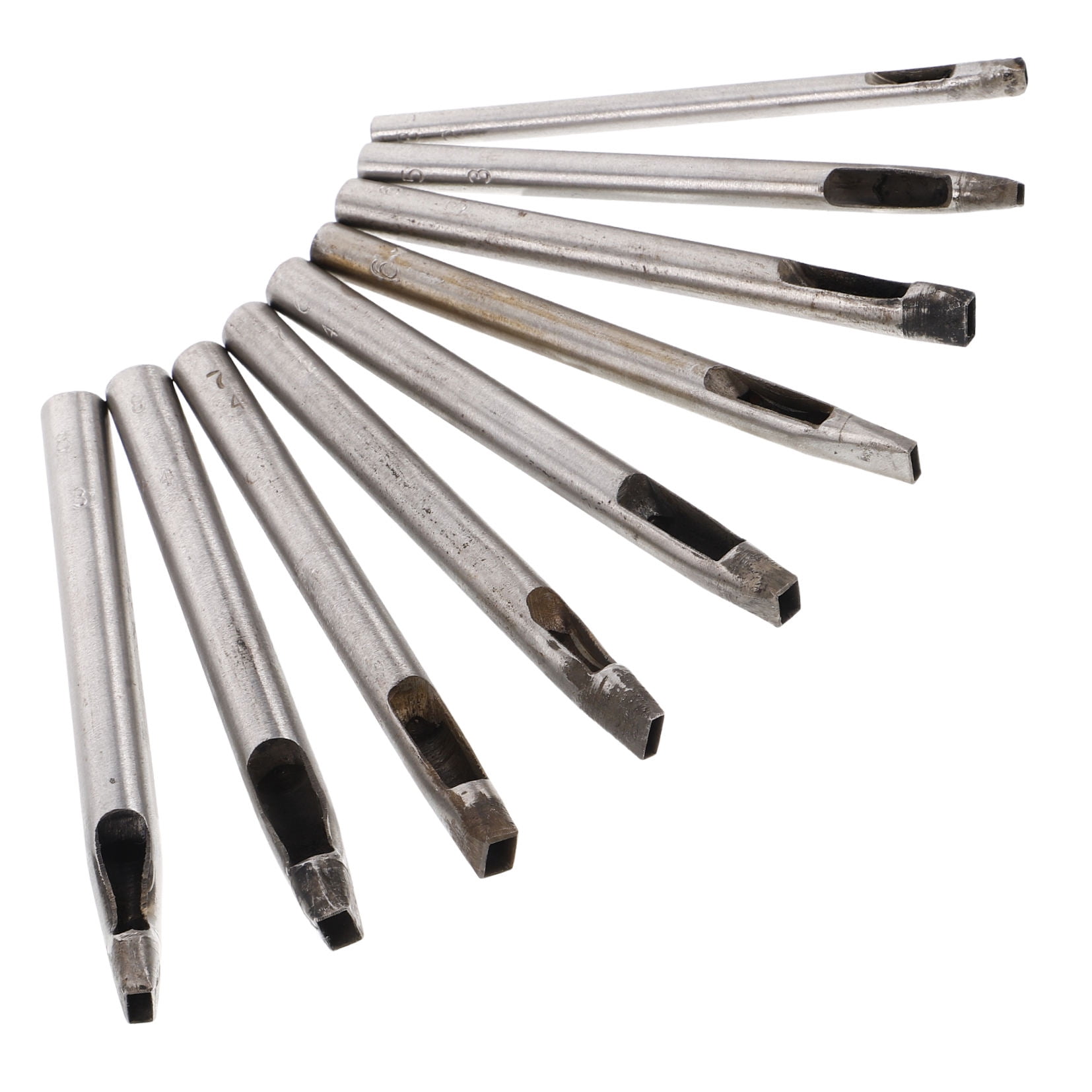 WHAMVOX 9pcs Hole Puncher For Crafts Small Puncher Hand Punching Tool Hole Punch Belt Puncher Craft Puncher Tool Diy Punching Tool
