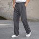 thumbnail image 1 of Ceisia Gift Men's All-Season Casual Trousers - Solid Color Pleated Draped Versatile Straight Leg Elastic Waist Pants, 1 of 9