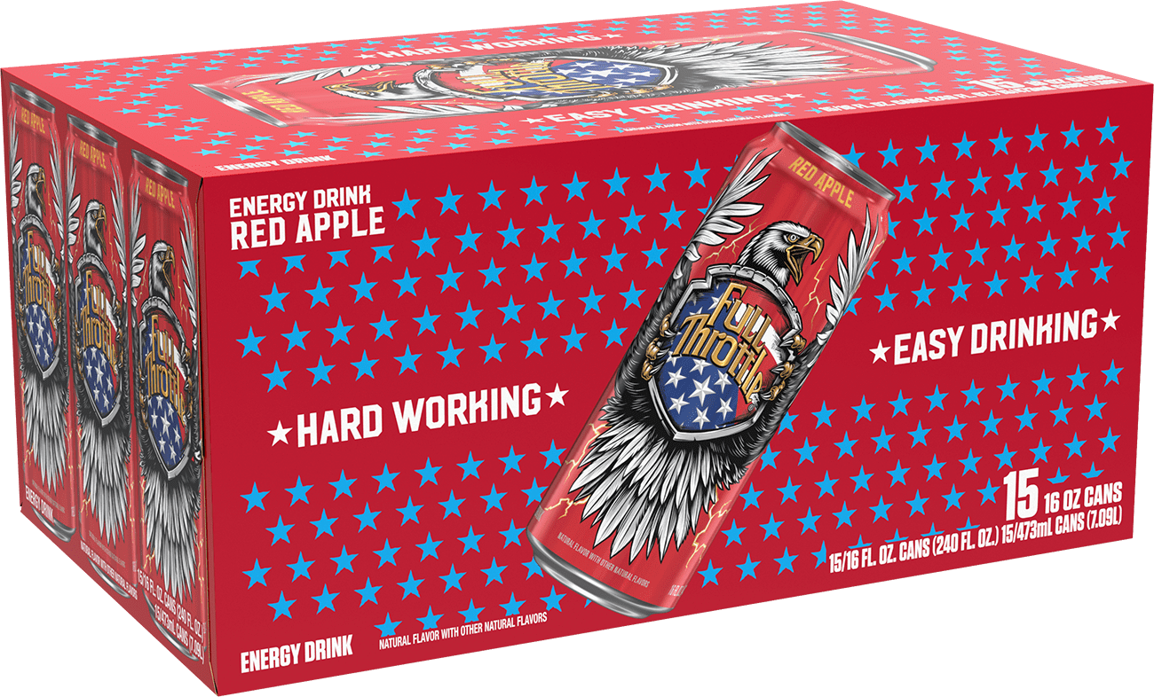 Full Throttle Red Apple 15 Pack - 16 Fl Oz