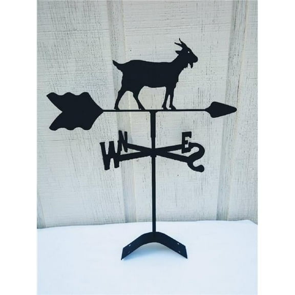 The Lazy Scroll  Goat Roof Mount Weathervane