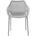 thumbnail image 4 of Pemberly Row Chaise de Salle à Manger d'Extérieur Moderne Grise pour Patio (Ensemble de 4), 4 of 6