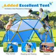 thumbnail image 6 of Zupapa 10FT Dome Climber with Canopy, Upgraded Outdoor Geometric Dome Climber with 1000LBS Weight Capability, Suitable for 1-6 Kids, Blue & Yellow, 6 of 9