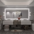 thumbnail image 4 of GODCHAR 88"x38" LED Bathroom Mirror, 24V Pro Backlit & Frontlit Vanity Mirror, UL Certified Anti-Fog Dimmable, 4 of 15