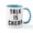 White/Blue Inside, variant on CafePress - Talk Is Cheap - 11 oz Ceramic Mug - Novelty Coffee Tea Cup