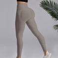 thumbnail image 7 of Anti Celsior Cellulite 3D Leggings Womens No Curling Lift Pants Sculpting Yoga Fitness Fitness Sport Pants Workout Yoga Smile Contour Activewear Tights Anti Cellulite Leggings Skin-Friendly Khaki M, 7 of 7