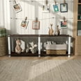 thumbnail image 3 of Furniture of America Brooks Adult Open Display Shelf Bookcase, 2-Tier 47-inch TV Stand, Espresso, 3 of 17