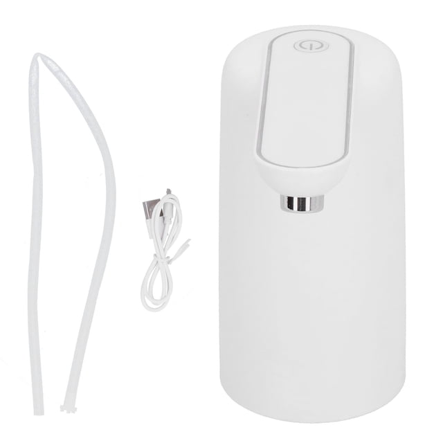 Dispensador de agua eléctrico en barril con carga USB, fuente de agua automática, bomba de agua blanca